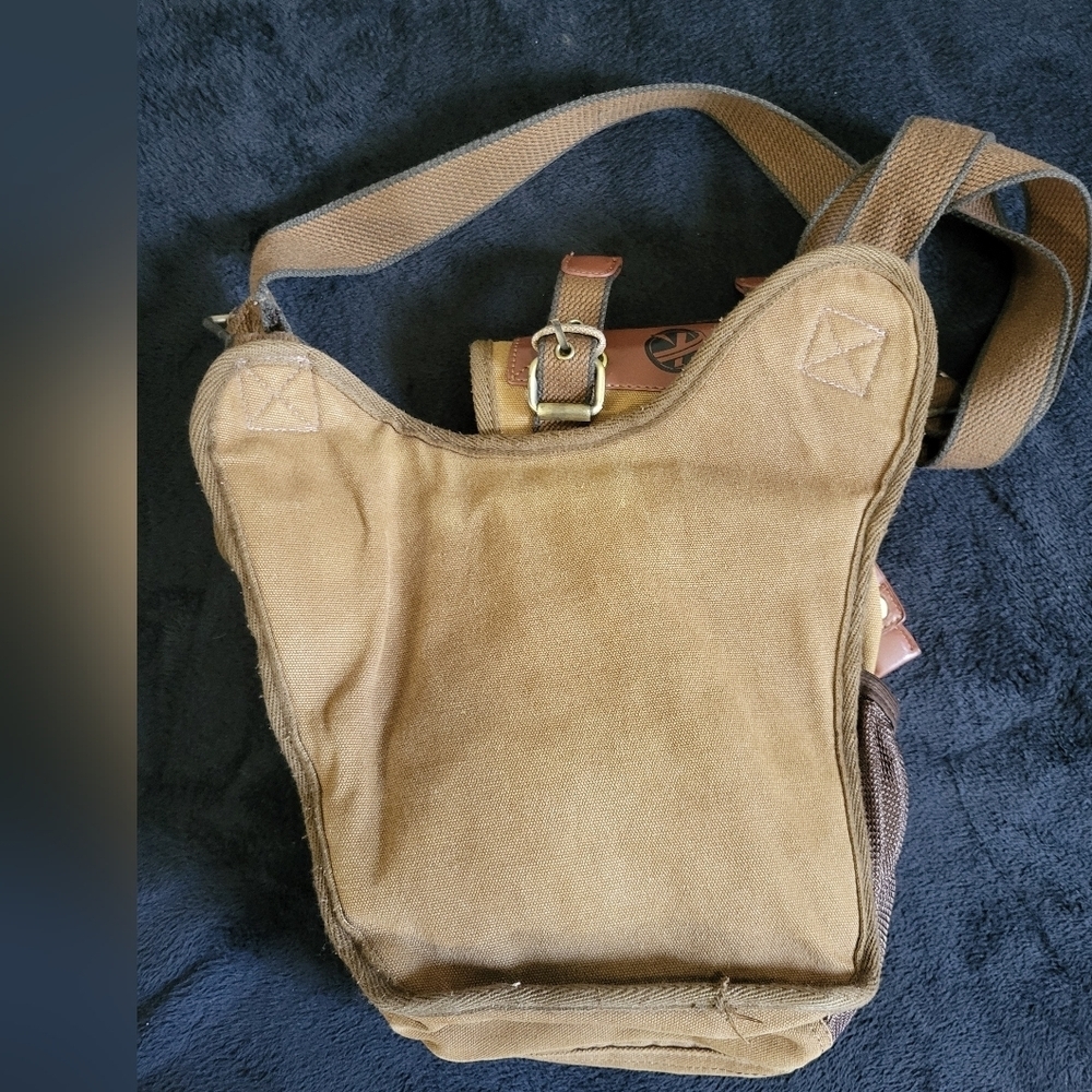 Koolertron Canvas Tan and Brown Bag - Picture 9 of 9
